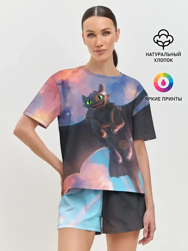 Женская пижама с шортами