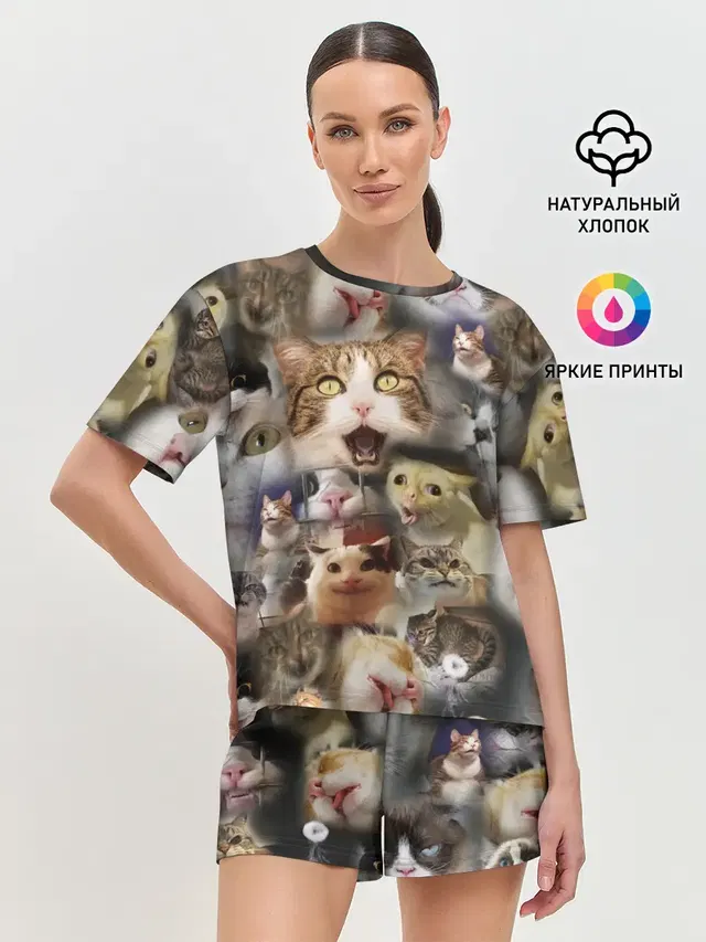 Женская пижама с шортами