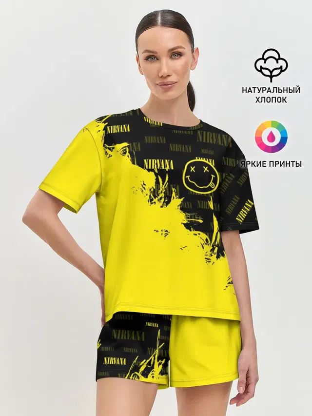 Женская пижама с шортами