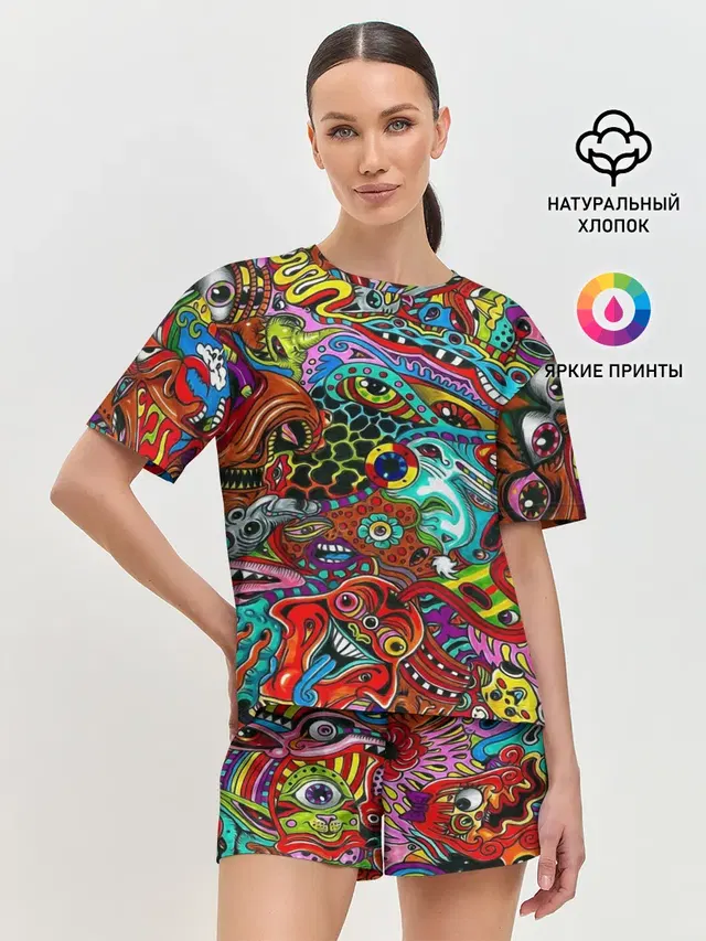 Женская пижама с шортами