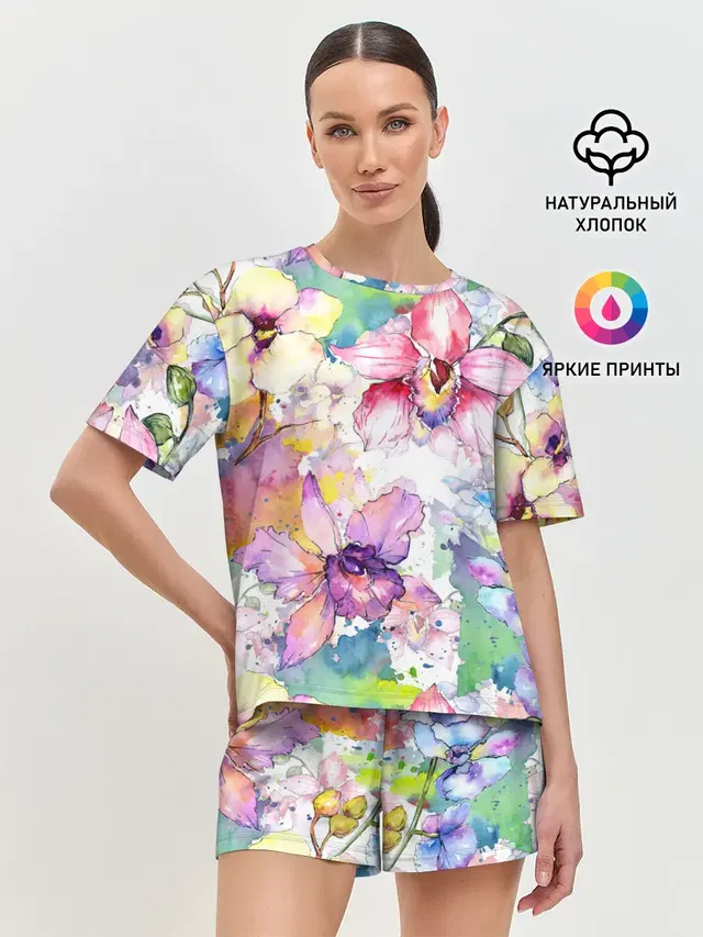 Женская пижама с шортами