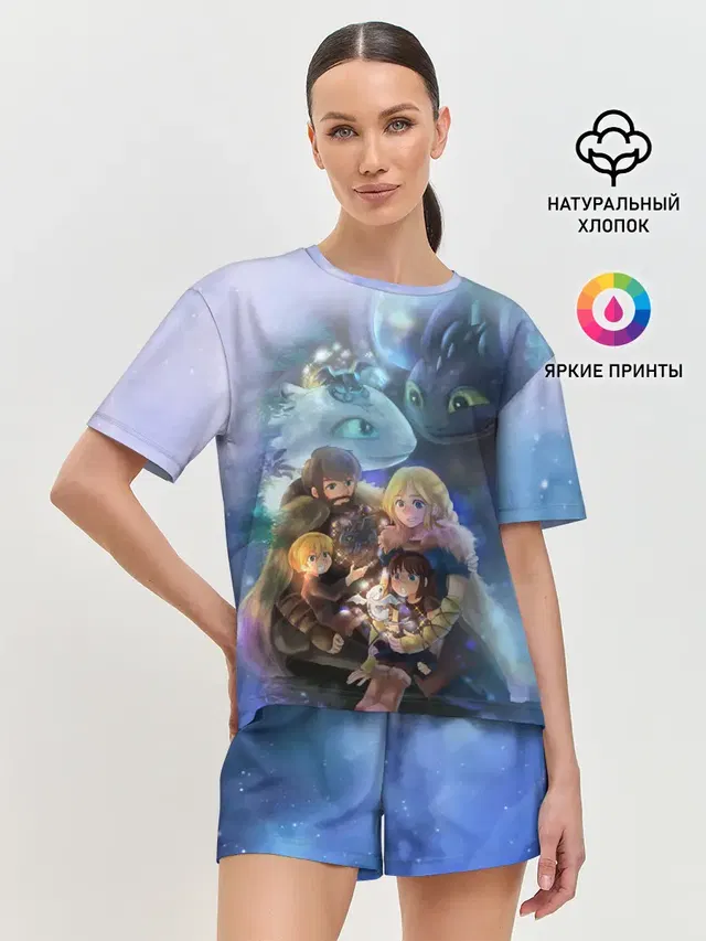 Женская пижама с шортами