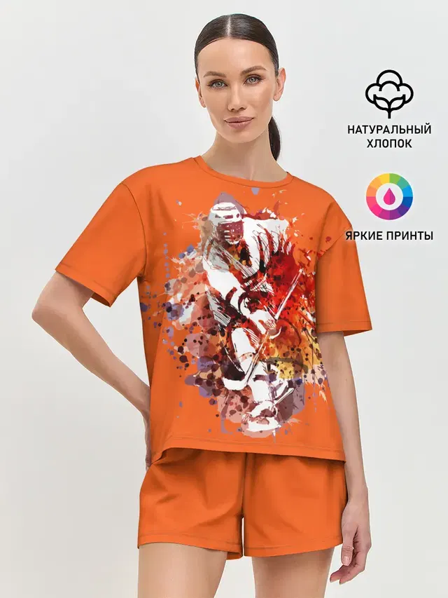 Женская пижама с шортами