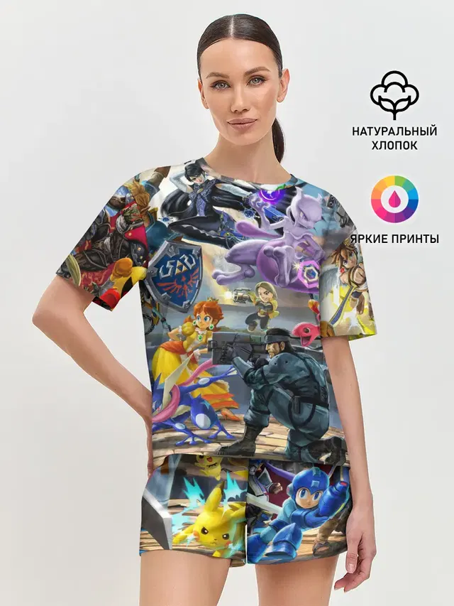 Женская пижама с шортами