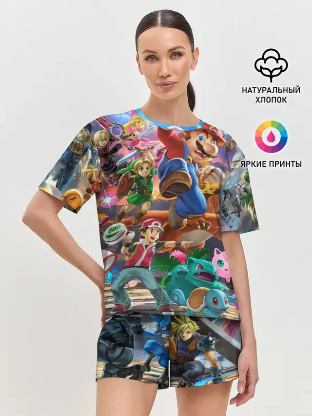 Женская пижама с шортами