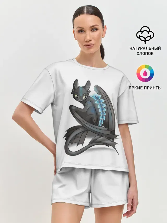 Женская пижама с шортами
