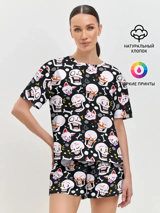 Женская пижама с шортами