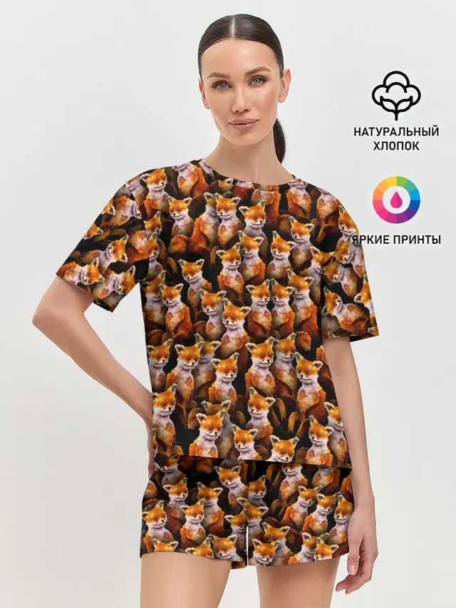 Женская пижама с шортами