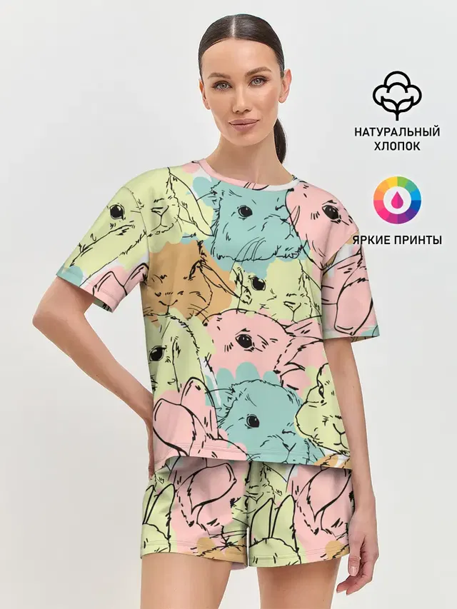 Женская пижама с шортами