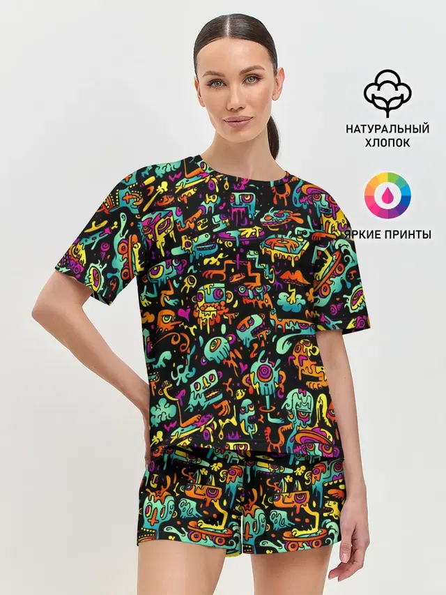 Женская пижама с шортами