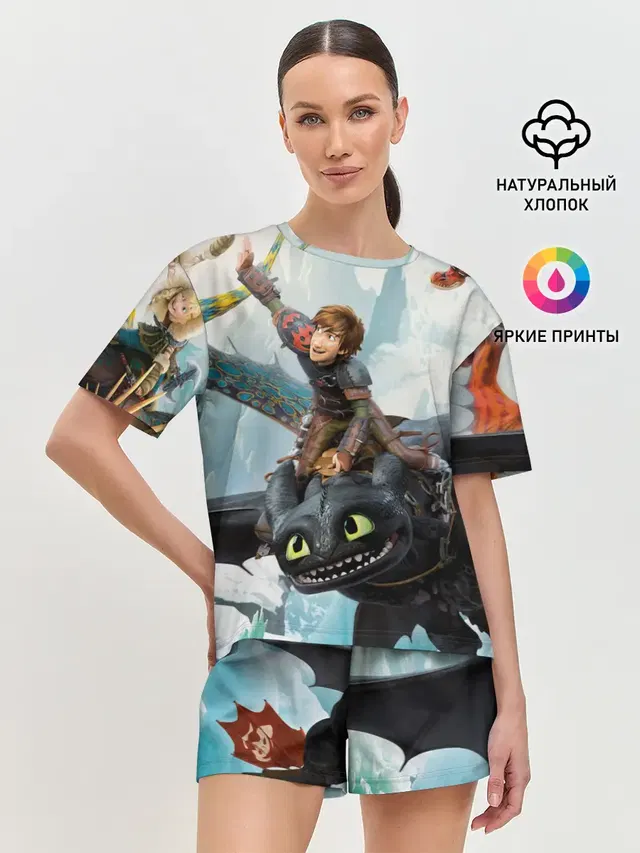 Женская пижама с шортами
