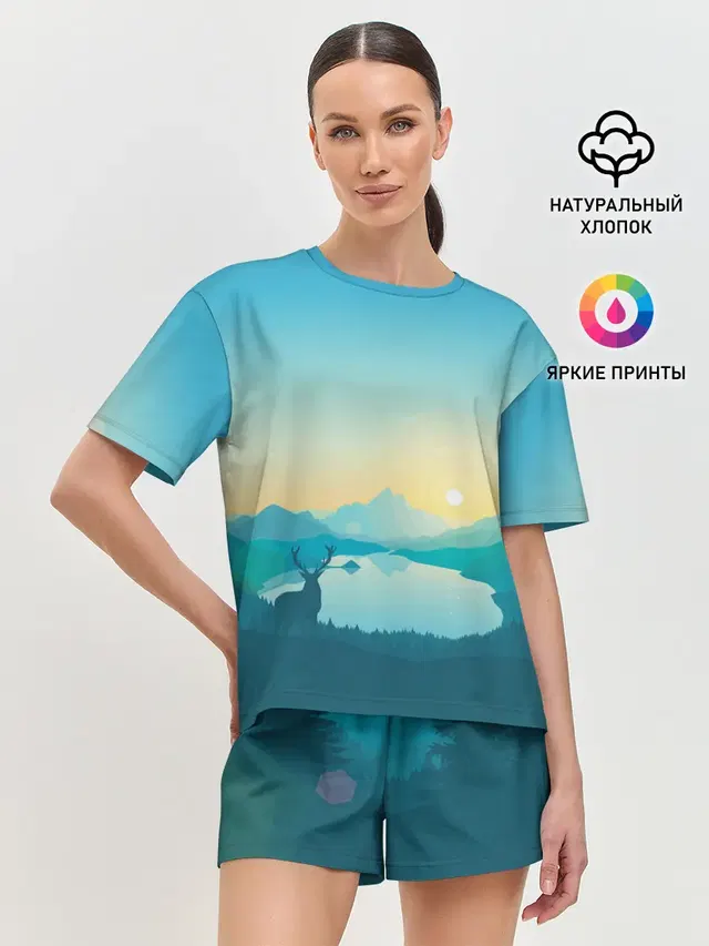 Женская пижама с шортами