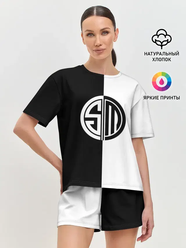 Женская пижама с шортами с принтом «Team SoloMid»