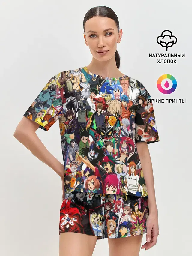 Женская пижама с шортами