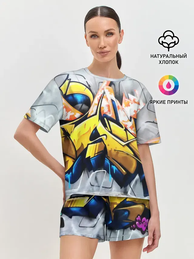 Женская пижама с шортами