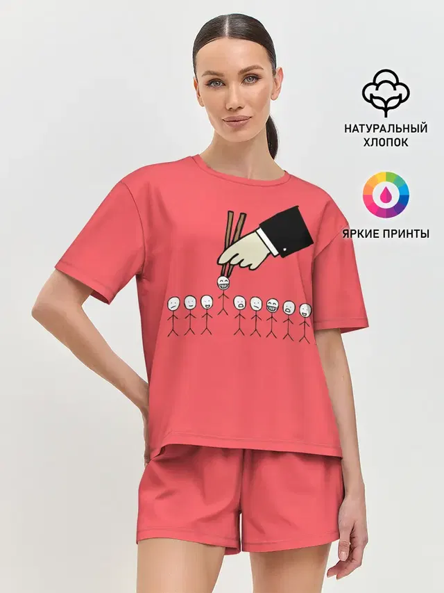 Женская пижама с шортами