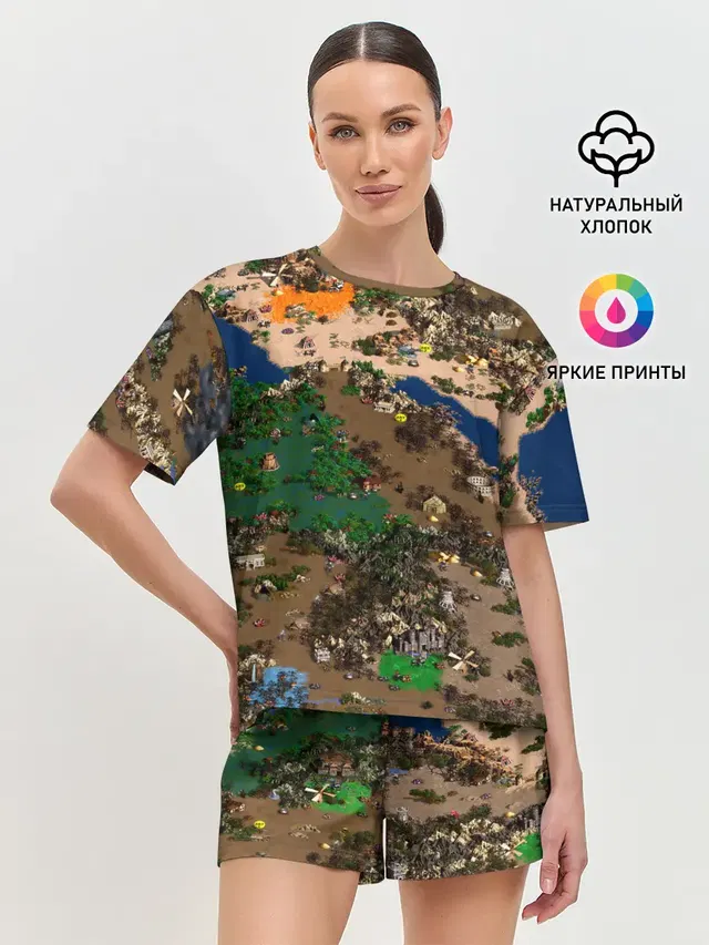 Женская пижама с шортами