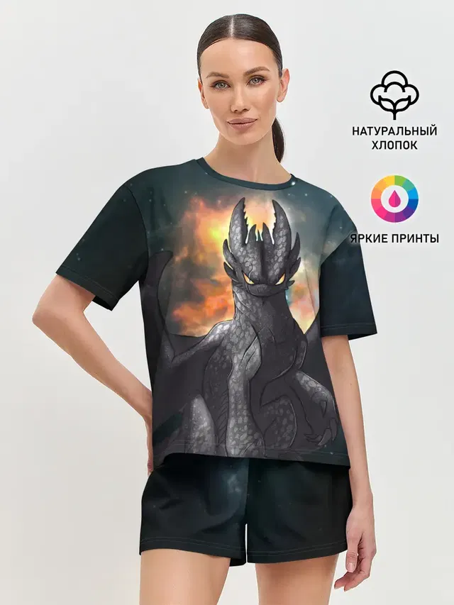 Женская пижама с шортами