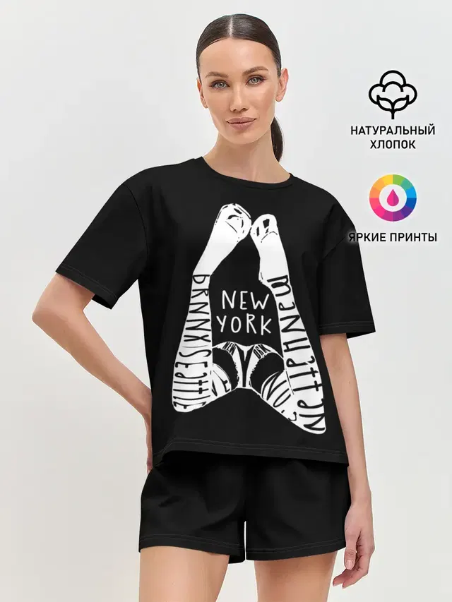 Женская пижама с шортами