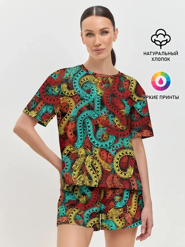 Женская пижама с шортами