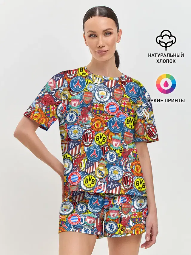 Женская пижама с шортами