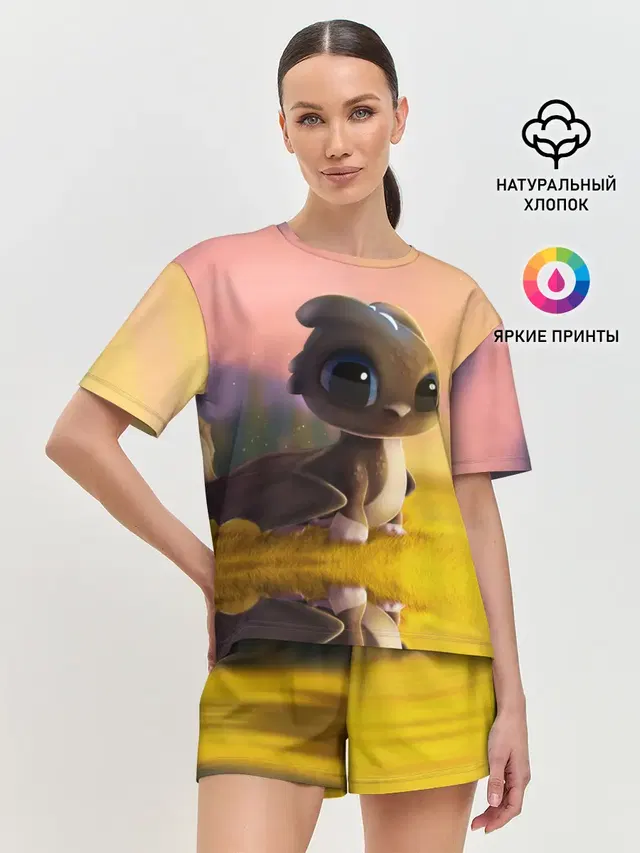 Женская пижама с шортами