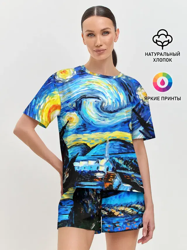Женская пижама с шортами