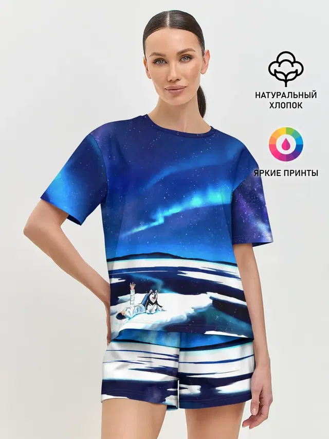 Женская пижама с шортами