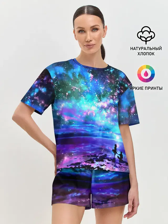 Женская пижама с шортами