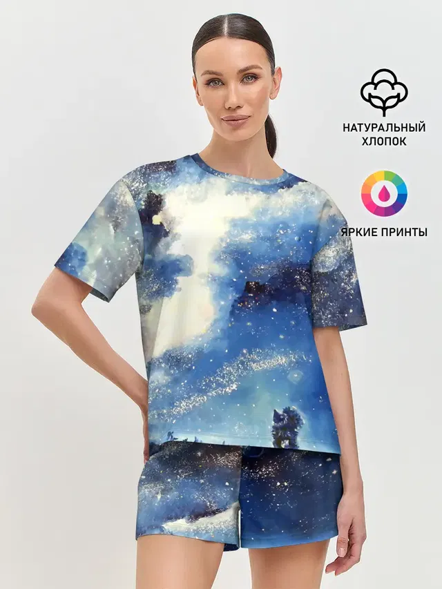 Женская пижама с шортами