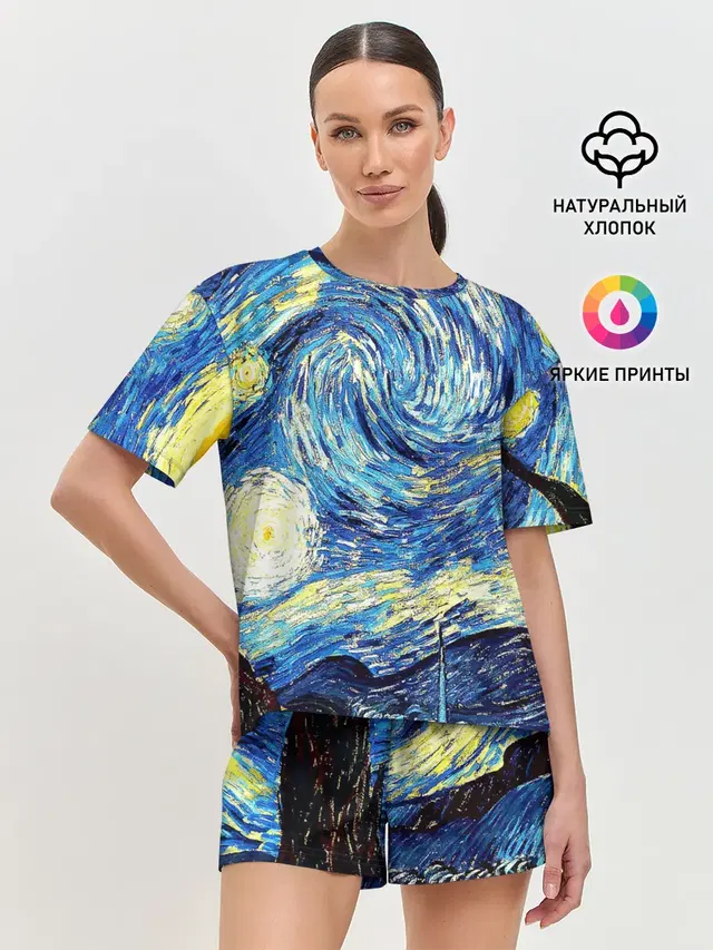 Женская пижама с шортами