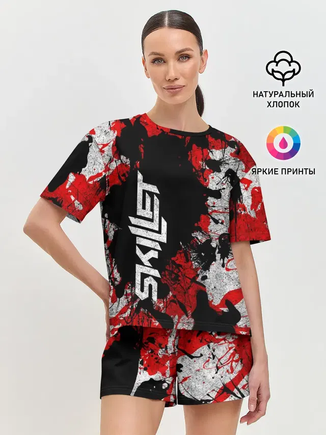 Женская пижама с шортами
