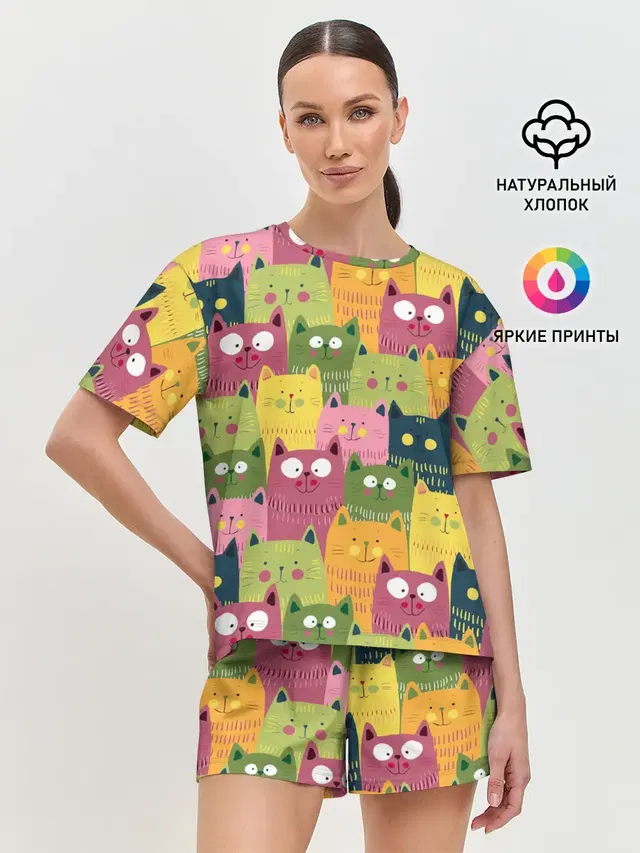 Женская пижама с шортами