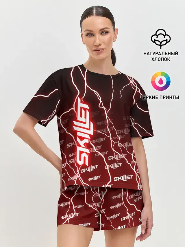 Женская пижама с шортами