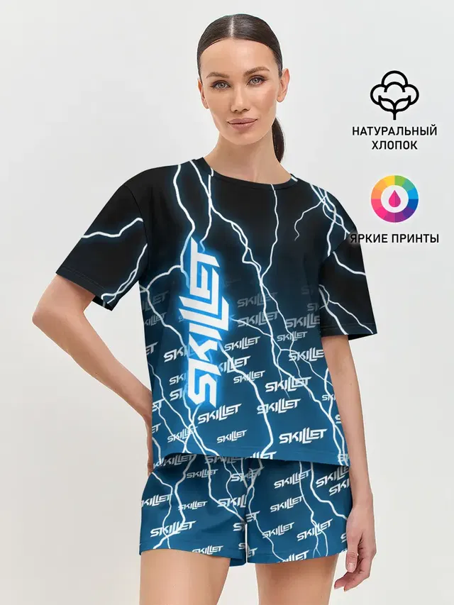 Женская пижама с шортами