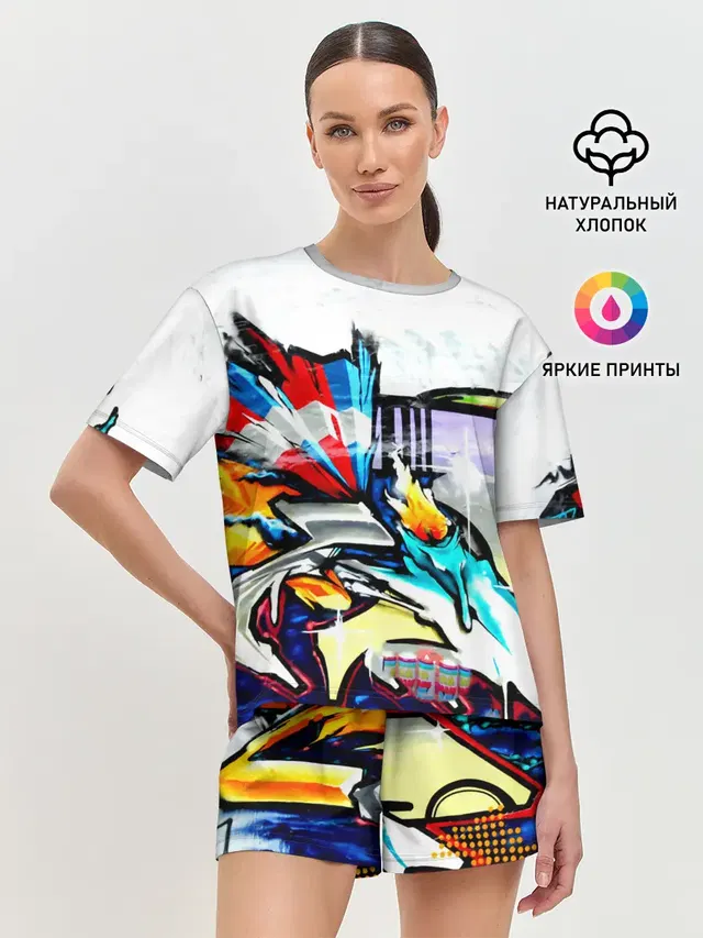 Женская пижама с шортами