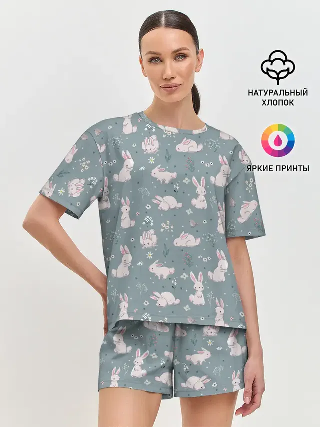 Женская пижама с шортами