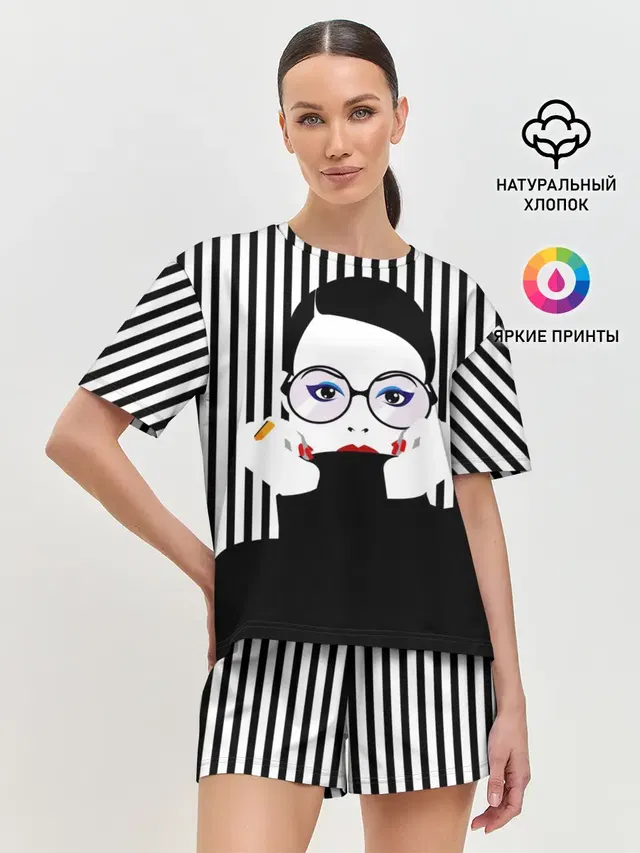 Женская пижама с шортами
