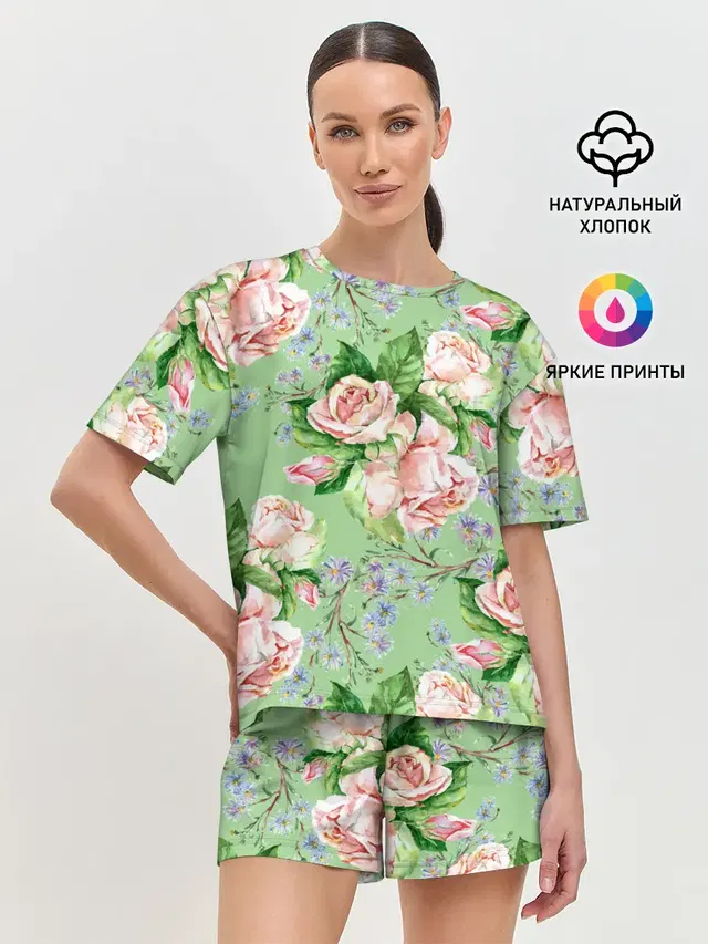 Женская пижама с шортами