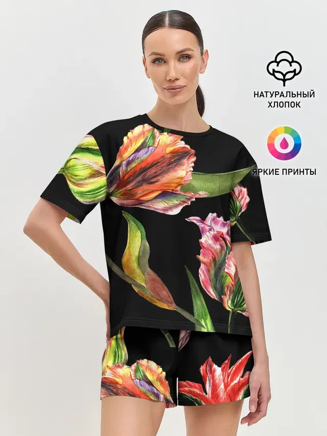 Женская пижама с шортами