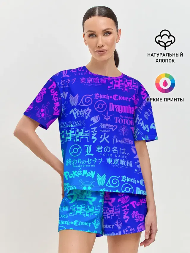 Женская пижама с шортами