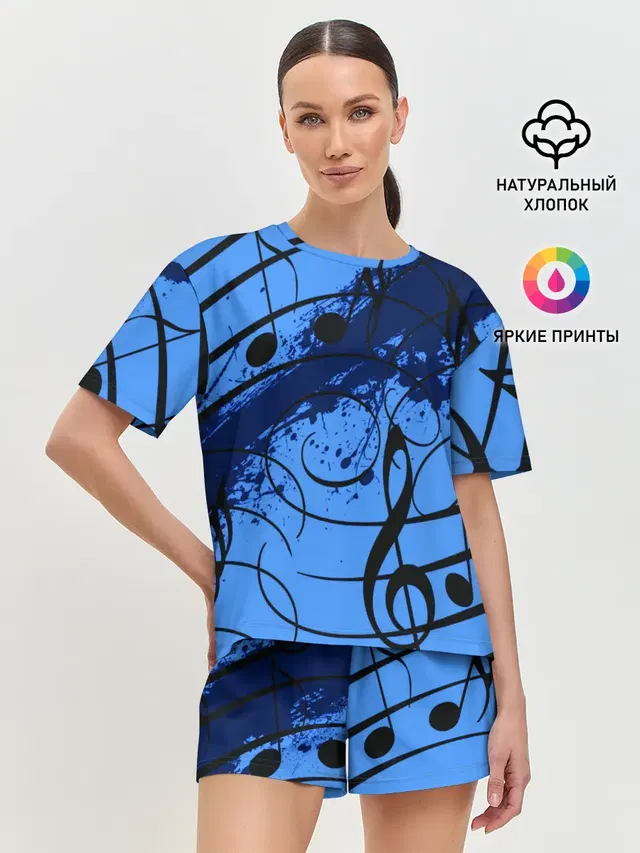 Женская пижама с шортами