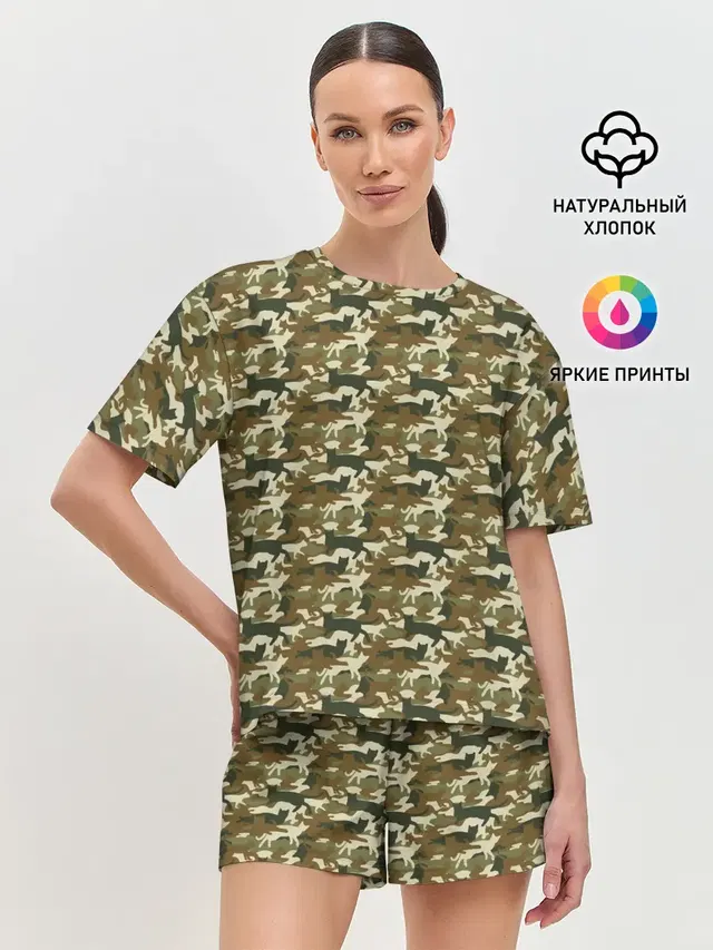 Женская пижама с шортами