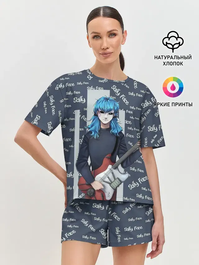 Женская пижама с шортами