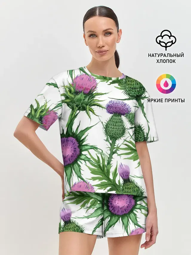 Женская пижама с шортами