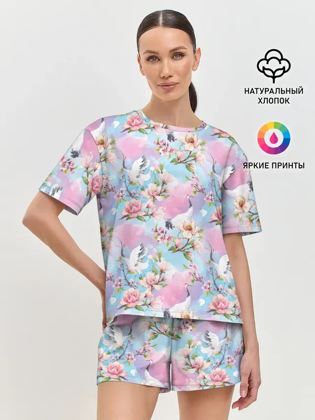 Женская пижама с шортами