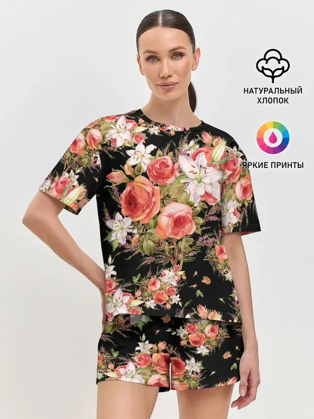 Женская пижама с шортами