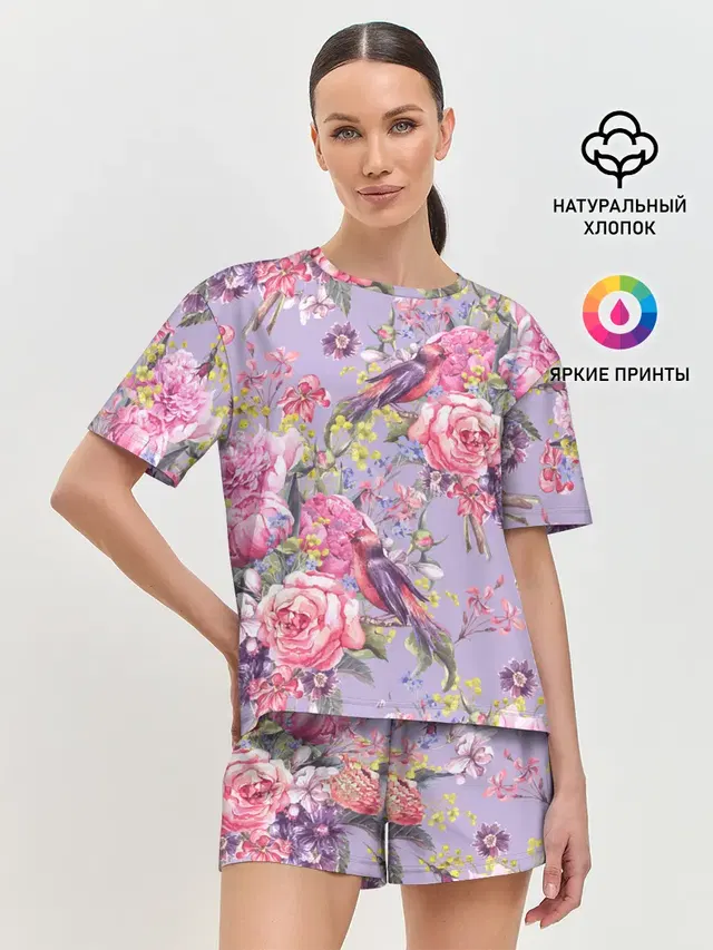 Женская пижама с шортами