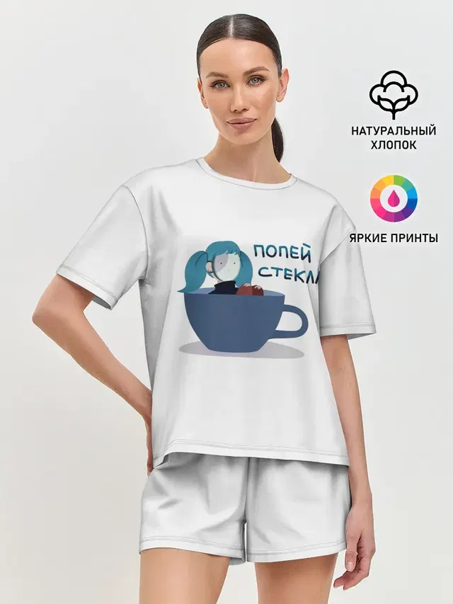 Женская пижама с шортами