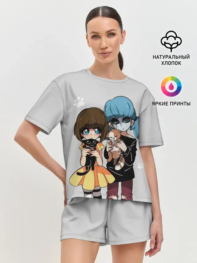 Женская пижама с шортами
